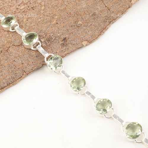 Bracelet chaîne argent - en,