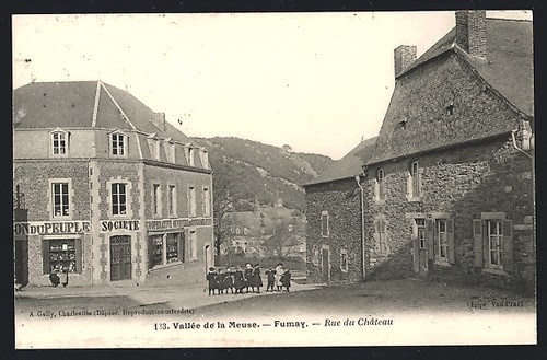 Cpa fumay rue château - rue,