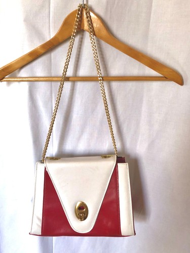Sac main bandoulière rouge - main,