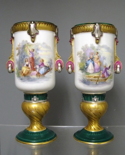 Paire vases vieux - vases,