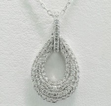 Pendentif/Collier Brillant Total 0,52 Ct G/VS-SI 750 Or Valeur 4.230 EURO NEUF