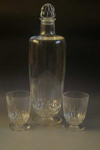 Carafe verre art deco rene - en,