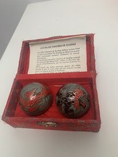 Coffret De Boule Chinoise De Baoding /relaxation 