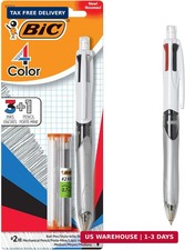 BIC 4-Color 3+1 Ballpoint Pens