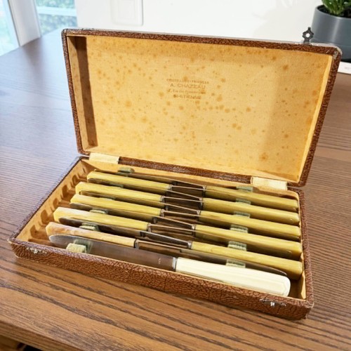 Coffret ancien couteaux de - coffret,