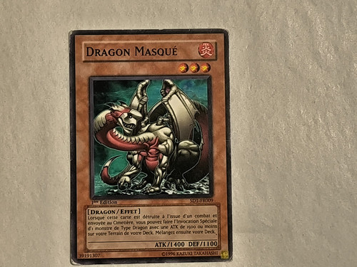 Carte dragon masqué1 - yu-gi-oh,