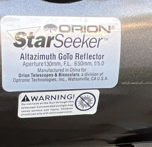 Orion starseeker 130mm goto - orion,