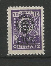 Lituanie Lituanie 1924 MH* Mi 227X Sc B6 Orphelins de guerre bénéfice Ist issue