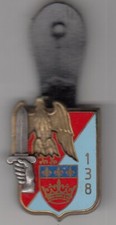 France Insigne Militaire 138éme Régiment D'infanterie