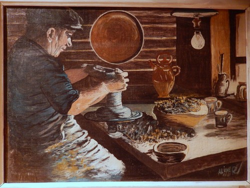 Tableau peinture potier