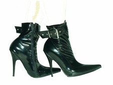Bottines En Laque Noires