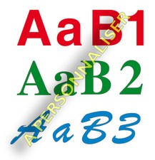 Chiffres lettres adhésifs