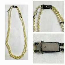 Ancien collier de perle 2 Rang