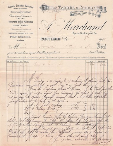 Poitiers tanneur marchand - 86,