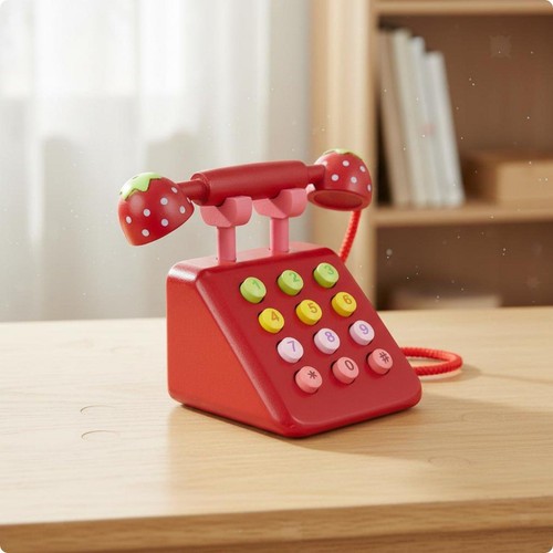 Joli téléphone bois - téléphone, pour