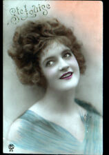 Prénom LOUISE / FETE de SAINTE LOUISE , Buste de FEMME période ART DECO