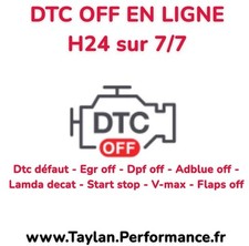 Dtc Off  Suppression De Code Défaut, Reprogrammation ECU, En Ligne H24 Sur 7/7