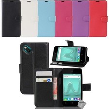 Housse etui coque pochette portefeuille pour Wiko Sunny 2 Plus + film ecran