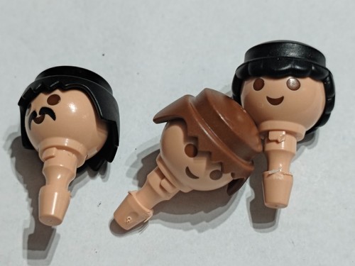 Playmobil têtes tête de - x3,