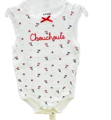 Kiabi body sans manche blanc