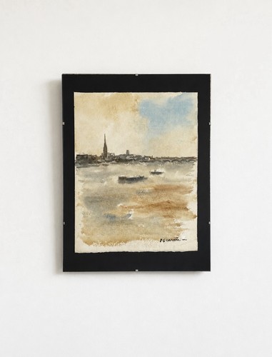 Vue bordeaux aquarelle - vue,