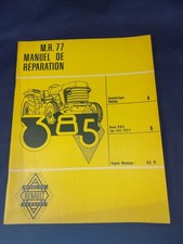 Tracteur Renault 385 R77  Manuel Constructeur Réparation Moteur MWM  AKD 110,5V 