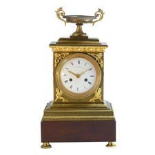Pendule début XIXe Gaston Jolly clock uhr reloj orologio horloge bronze empire