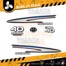 Décalcomanies adhésif Moteur hors-bord Yamaha 40 Ch - Four Stroke F40 Blanc