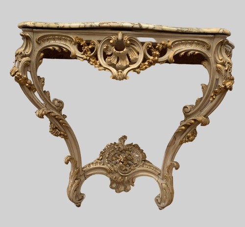 Console sculptée style - console, de