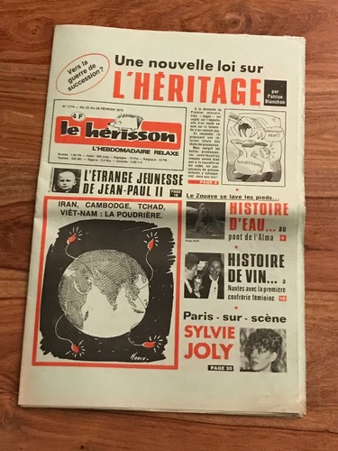Journal hérisson 1714 - journal, le