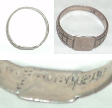 Rare ancienne bague fabriquée