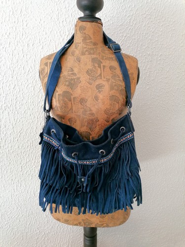 Sac bandoulière cuir - cuir, daim