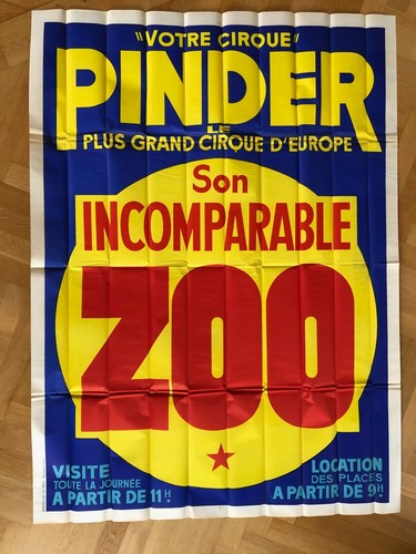 Affiche cirque pinder son - du,