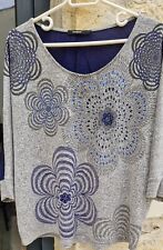  DÉSIGUAL tee-shirt/Haut/tunique  manches 3/4, taille XL, TBE