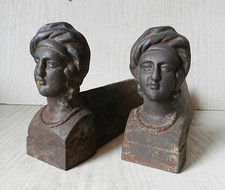 Chenets à Têtes Anciens *