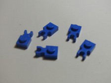 Lego  5 x Blue Plate, Modified 1x1 w/U Clip Thick  10218 10213 ref 4085c