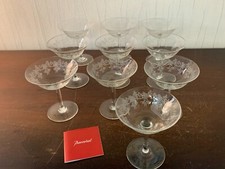 8 verres à champagne variante modèle Sévigné cristal Baccarat (prix à la pièce)