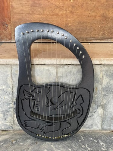 Rosewood dregon lyre harp - dregon, 15