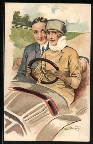 Carte postale artiste - carte, d'artiste