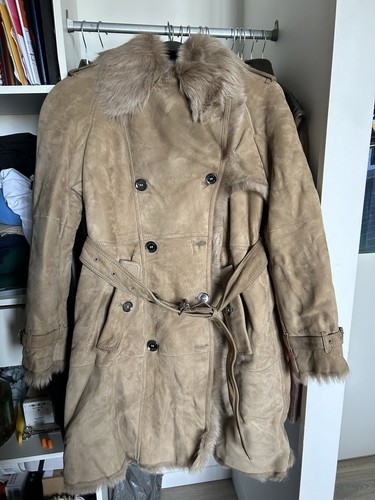Burberry shearling coat - burberry,