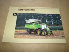 14 pages Brochure Prospectus JOHN DEERE Tracteur 2250 no SFV Fiat IH Deutz Case