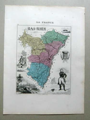 Bas rhin carte géographique - bas-rhin,
