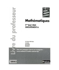 Mathématiques tle bac pro - tle,