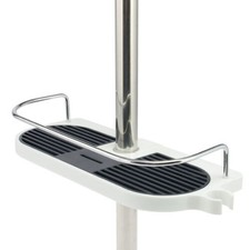 2x Étagère Suspendue Cabine de Douche pour Tiges de Douche, Plastique