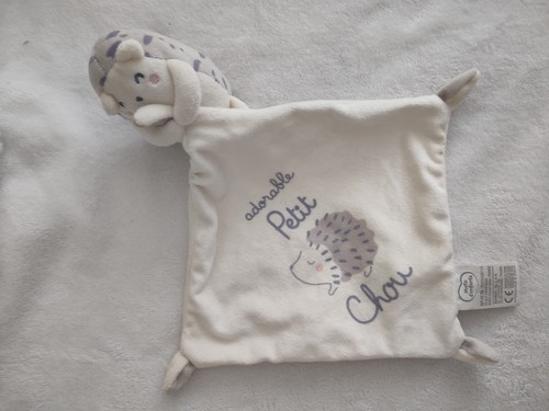 Doudou plat hérisson gris - doudou,