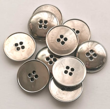 A 50. LOT 10 BOUTONS VINTAGE  METAL   (20 cts) 27 mm.