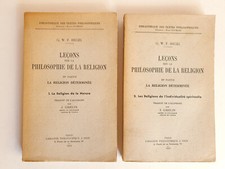 HEGEL LEÇONS sur la PHILOSOPHIE de la RELIGION  R. DÉTERMINÉE -de la NATURE 1959