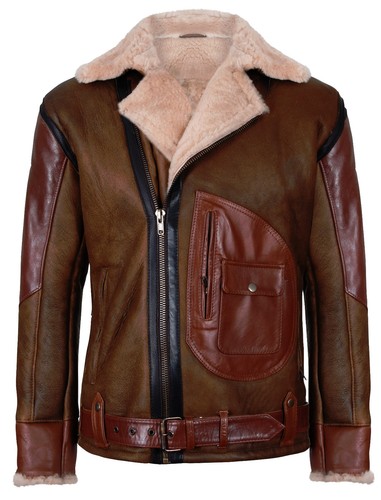 Veste cuir aviateur biker - aviateur,