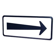 Panneau de signalisation vintage / plaque émaillée flèche de direction