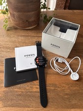 ?️ Fossil Gen 5 The Carlyle HR Montre Connectée Homme Noir Silicone GPS Wear OS